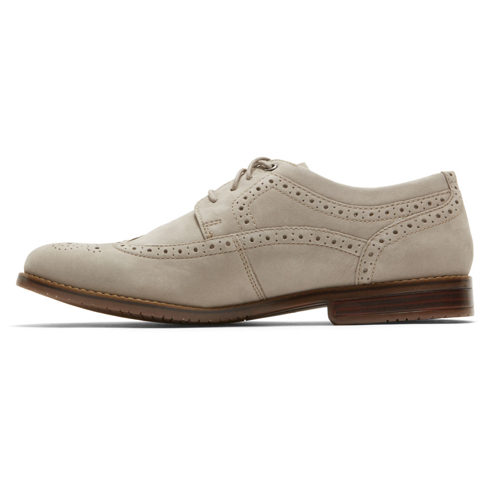 Oxfords Rockport Homem Cinzentas - Style Purpose 3 Wingtip - 04629EOFJ